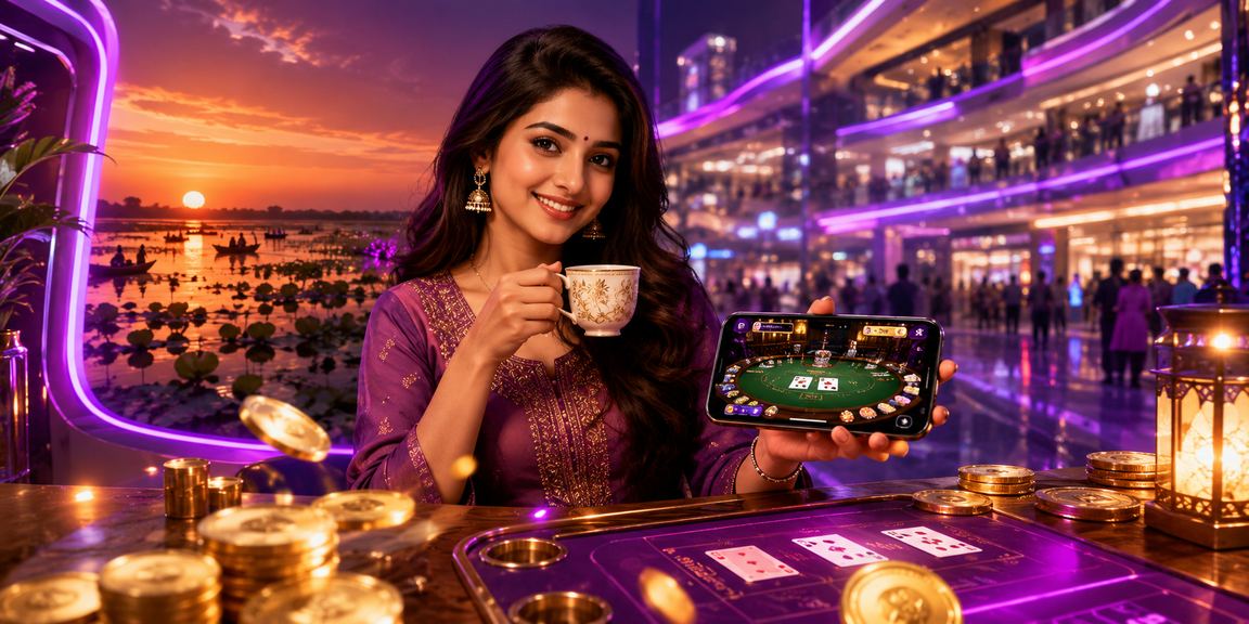 টাঙ্গুয়ার হাওরের নিওন আলোয় ব্যাকারাট গেমিংয়ের পরিবেশ
